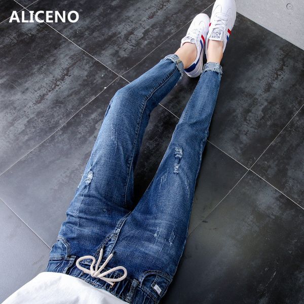 aliceno 2019 waist elastic women ankle length harem pants jeans mid waist vintage ripped jeans plus size street wear blue
aliceno 2019 waist elastic women ankle length harem pants jeans mid waist vintage ripped jeans plus size street wear blue