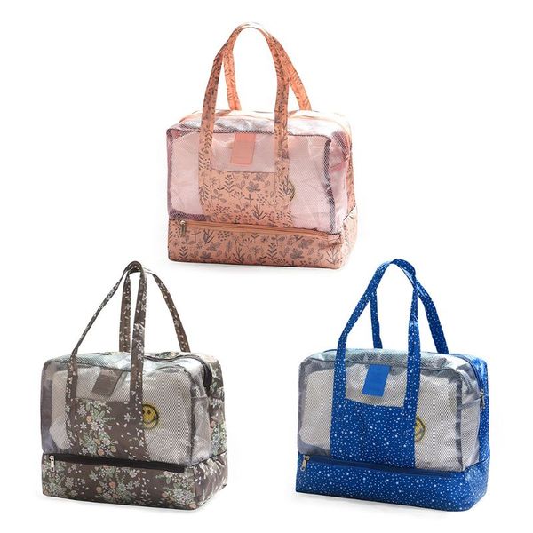 dry wet separation women swimming beach bag with zip tote bags waterproof travel bag holiday
dry wet separation women swimming beach bag with zip tote bags waterproof travel bag holiday