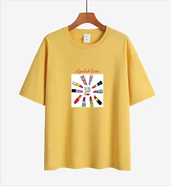 2020 new arrival womens designer t-shirts casual print cotton fashion breathable womens t-shirts 6 clors, White
2020 new arrival womens designer t-shirts casual print cotton fashion breathable womens t-shirts 6 clors, White