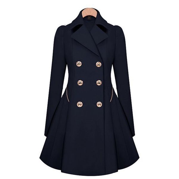 women's jackets female fashion for women elegant autumn coats double breasted pea coat casual outwear england style solid s-5xl, Black;brown
women's jackets female fashion for women elegant autumn coats double breasted pea coat casual outwear england style solid s-5xl, Black;brown