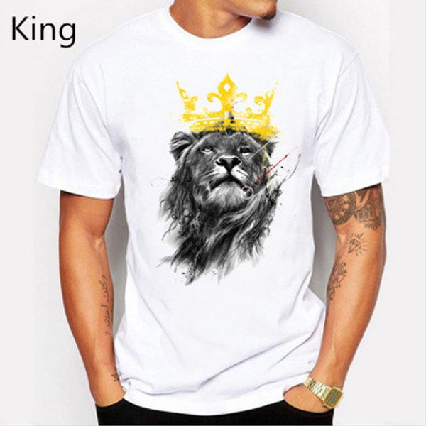 fashion men 's lastest fashion short sleeve polyester king of lion printed t -shirt funny tee shirts hipster o -neck cool hot, White;black
fashion men 's lastest fashion short sleeve polyester king of lion printed t -shirt funny tee shirts hipster o -neck cool hot, White;black