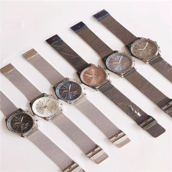 men's watch royal oak boss quartz watch casual fashion three-piece calendar mesh band normal ing, Slivery;brown
men's watch royal oak boss quartz watch casual fashion three-piece calendar mesh band normal ing, Slivery;brown