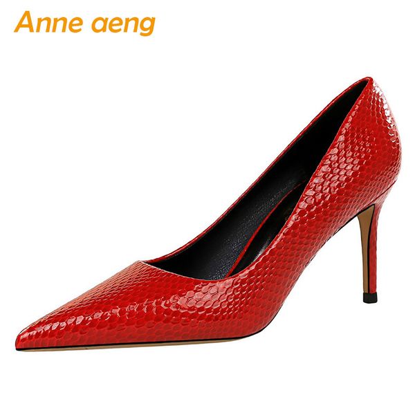 2020 new spring women pumps 8cm high thin heels pointed toe solid shallow ladies women shoes red female high heels pumps, Black
2020 new spring women pumps 8cm high thin heels pointed toe solid shallow ladies women shoes red female high heels pumps, Black