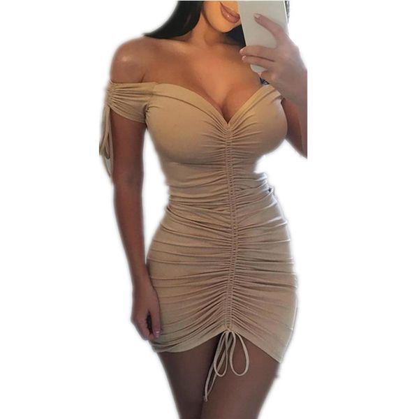 New Fashion Women Sexy Dress Summer Bandage Bodycon Pencil Mini Dress Deep V Neck Summer Off Shoulder Sexy Mini Dress Clubwear
New Fashion Women Sexy Dress Summer Bandage Bodycon Pencil Mini Dress Deep V Neck Summer Off Shoulder Sexy Mini Dress Clubwear