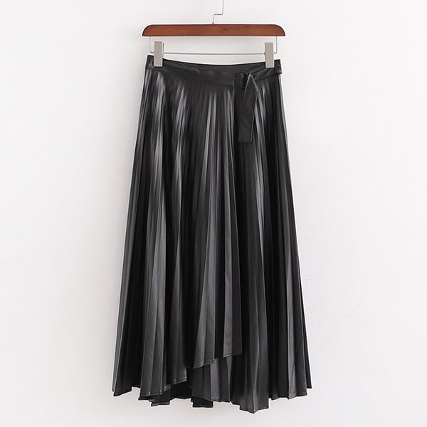agong winter black high imitation leather skirts women fashion pu leather skirt women elegant pleated skirts female ladies jo
agong winter black high imitation leather skirts women fashion pu leather skirt women elegant pleated skirts female ladies jo