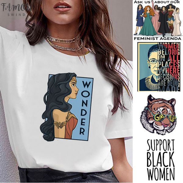feminist feminism girl power feminina t shirt women fashion tshirt female clothing graphic tees for femme t shirt clothes, White
feminist feminism girl power feminina t shirt women fashion tshirt female clothing graphic tees for femme t shirt clothes, White