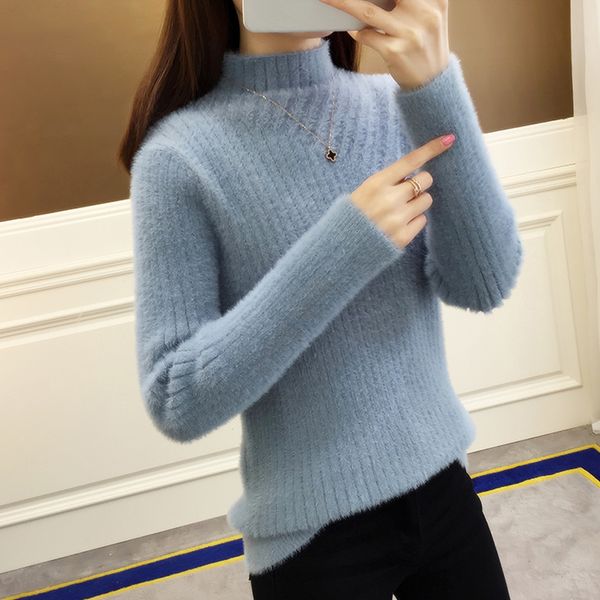 new casual sweater women winter warm pullover korean women clothing knitted sweater female 2019, White;black
new casual sweater women winter warm pullover korean women clothing knitted sweater female 2019, White;black