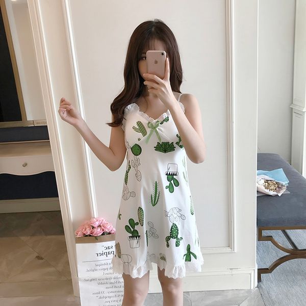 young girl 2018 wavmit summer girl short sleeveless nightgown for women lovely nightshirt women sleepwear with chest pad, Black;red
young girl 2018 wavmit summer girl short sleeveless nightgown for women lovely nightshirt women sleepwear with chest pad, Black;red
