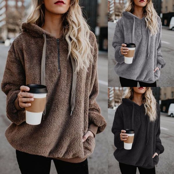oversized women pullover hoodie zipper front long sleeve sweatshirt solid pocket, Black 
oversized women pullover hoodie zipper front long sleeve sweatshirt solid pocket, Black