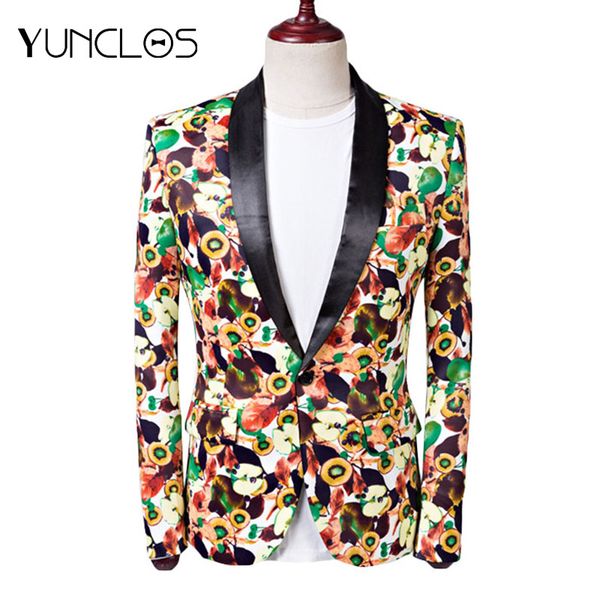 yunclos 2019 fashion men's printed blazer wedding party suit jackets slim fit shawl collar blazer jackets masculino, White;black
yunclos 2019 fashion men's printed blazer wedding party suit jackets slim fit shawl collar blazer jackets masculino, White;black