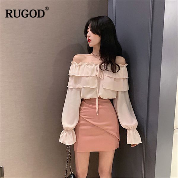 rugod 2019 new arrival women solid shirt slash neck lace long lantern sleeves loose slim blouse sweet temperament modis mujer, White
rugod 2019 new arrival women solid shirt slash neck lace long lantern sleeves loose slim blouse sweet temperament modis mujer, White