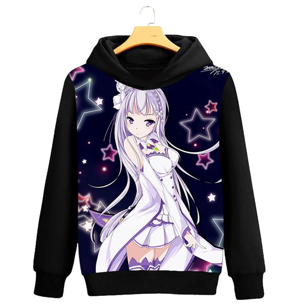 spring & fall hoodie re: zero starting life in another world hoodie cosplay jacket coat anime, Black
spring & fall hoodie re: zero starting life in another world hoodie cosplay jacket coat anime, Black