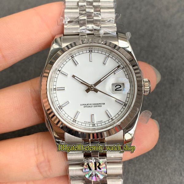 v3 upgrade version arf datejust 36mm 116234 904l steel case cal.3135 automatic 126200 126234 mens watch white dial sapphire sport watches, Slivery;brown
v3 upgrade version arf datejust 36mm 116234 904l steel case cal.3135 automatic 126200 126234 mens watch white dial sapphire sport watches, Slivery;brown