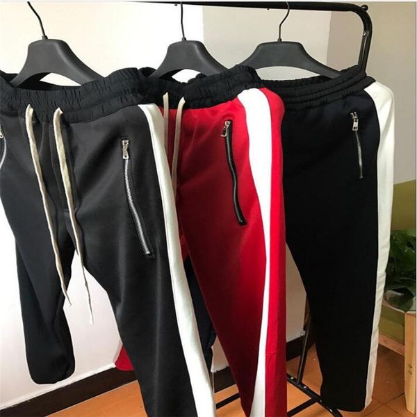 men side zipper pants hip hop fear of god cotton retro sports pants trousers inside zipper stripe color stripes men's casual pant, Black
men side zipper pants hip hop fear of god cotton retro sports pants trousers inside zipper stripe color stripes men's casual pant, Black