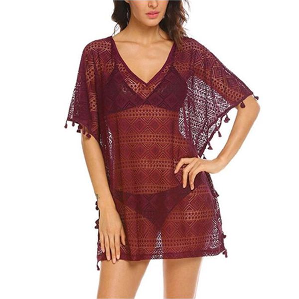 women beach pool party bathing swim mesh bikini cover up holiday tassels fashion breathable loose summer lace swimwear, Blue;gray
women beach pool party bathing swim mesh bikini cover up holiday tassels fashion breathable loose summer lace swimwear, Blue;gray