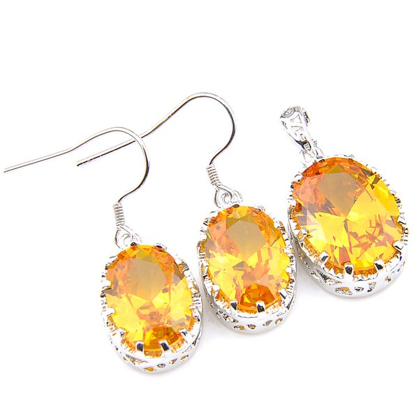 luckyshine vintage royal style citrine zircon oval women's jewelry set earring pendants silver pure handmade mother's day gift
luckyshine vintage royal style citrine zircon oval women's jewelry set earring pendants silver pure handmade mother's day gift