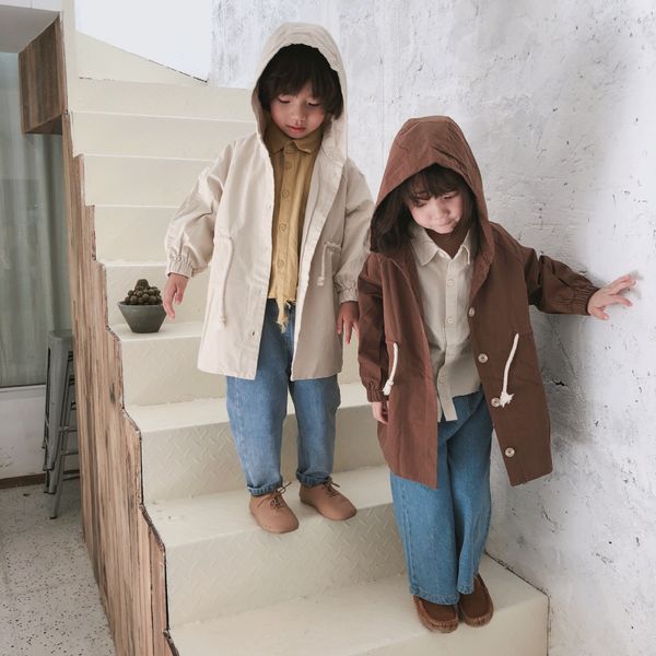Autumn New Boys and Girls Korean Trench Coats Children Double Cotton Hooded Trench Jackets Toddler Outwear Children Windbreaker, Brown
Autumn New Boys and Girls Korean Trench Coats Children Double Cotton Hooded Trench Jackets Toddler Outwear Children Windbreaker, Brown