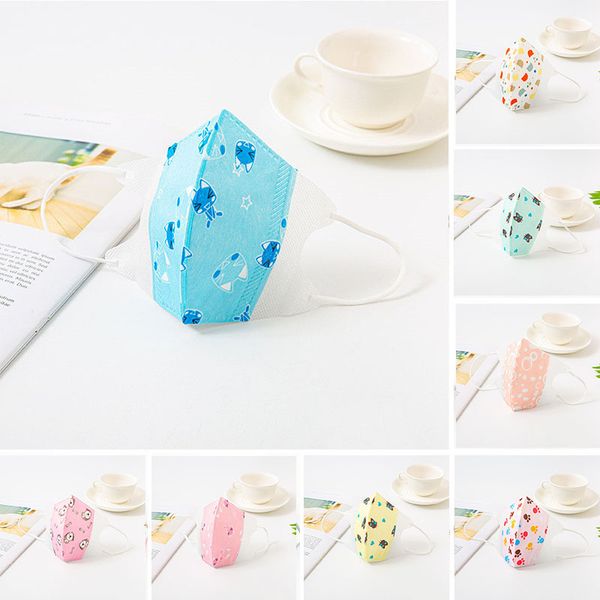 dhl cat dog cute party ice шелковые дети, причальной мальчик девушка мультфильм рот лицо маска дети anti-dust дышащего моющийся многоразовая
