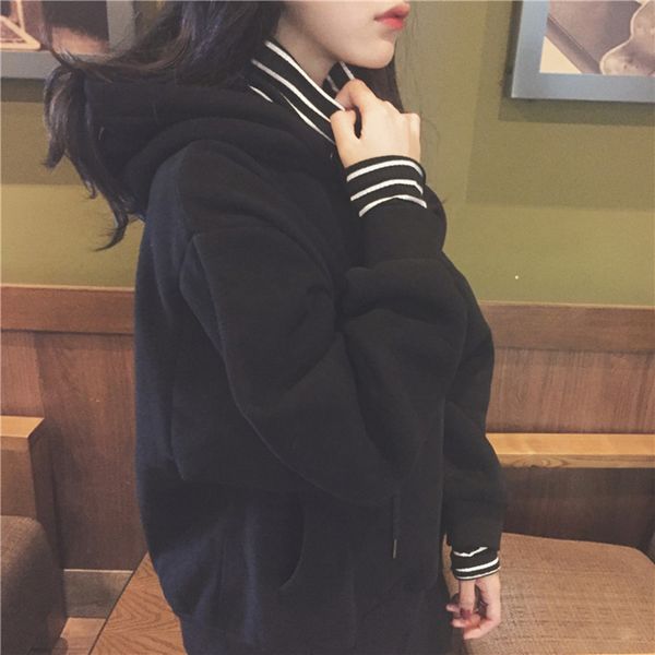 winter new casual korea large size hoodies sweatshirt pullovers harajuku funny high collar cute fashion sweatershirt, Black
winter new casual korea large size hoodies sweatshirt pullovers harajuku funny high collar cute fashion sweatershirt, Black