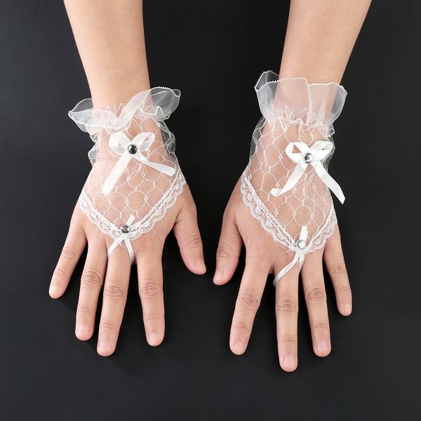 trendy white black red color bride party gloves fingerless lace short bow gloves for women party, Blue;gray
trendy white black red color bride party gloves fingerless lace short bow gloves for women party, Blue;gray