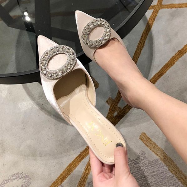 female shoes slippers heels shallow glitter slides shose women pointed toe fashion 2020 high soft thin jelly flat rome, Black
female shoes slippers heels shallow glitter slides shose women pointed toe fashion 2020 high soft thin jelly flat rome, Black