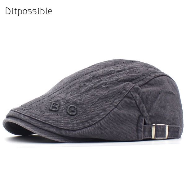 ditpossible new embroidery beret hat cotton flat caps for men casquette gorras berets, Blue;gray
ditpossible new embroidery beret hat cotton flat caps for men casquette gorras berets, Blue;gray