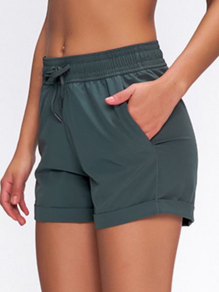 new spring break away short casual yoga strap gym shorts nu|u yoga home shorts, White;red