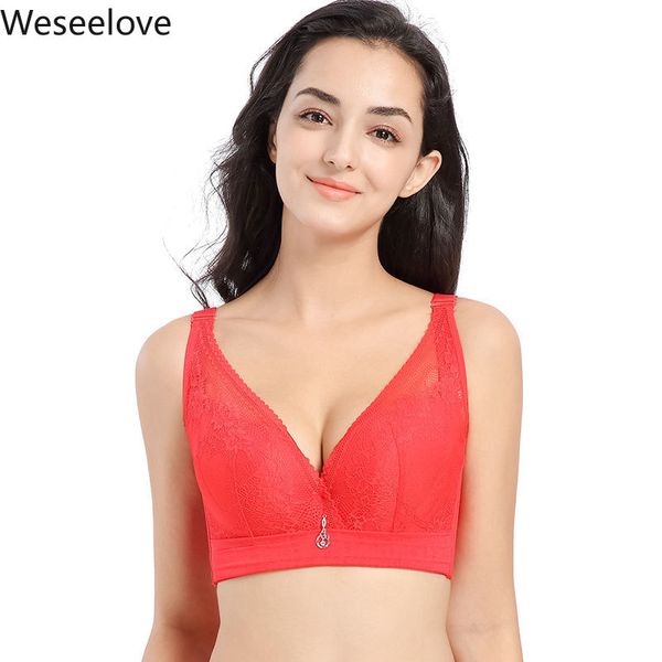 weseelove full cup thin soft steel popped plus size bra 110de soutien gorge adjustable massage bra lingerie feminina x30-3, Red;black
weseelove full cup thin soft steel popped plus size bra 110de soutien gorge adjustable massage bra lingerie feminina x30-3, Red;black