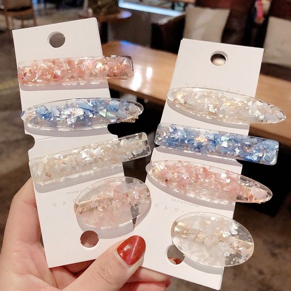 fashion korea pink shell hairpins vintage geometric oval hair clips ladies sweet resin acrylic square side hair accessories m36, Golden;white
fashion korea pink shell hairpins vintage geometric oval hair clips ladies sweet resin acrylic square side hair accessories m36, Golden;white