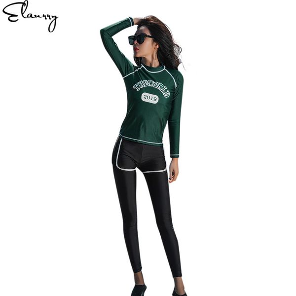 2019 women surfing suits long sleeves solid padded swimsuit long pants four pieces rashguards summer beach wear bodysuits
2019 women surfing suits long sleeves solid padded swimsuit long pants four pieces rashguards summer beach wear bodysuits