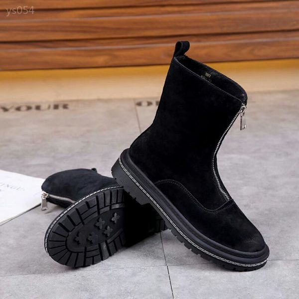 classic autumn winter european station martin boots female british retro front zipper thick bottom short boots factory direct sales, Black
classic autumn winter european station martin boots female british retro front zipper thick bottom short boots factory direct sales, Black