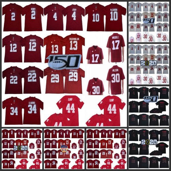 ncaa alabama crimson tide football jersey 13 tua tagovailoa 4 jerry jeudy najee harris jaylen waddle football jerseys red white 150th, Black
ncaa alabama crimson tide football jersey 13 tua tagovailoa 4 jerry jeudy najee harris jaylen waddle football jerseys red white 150th, Black