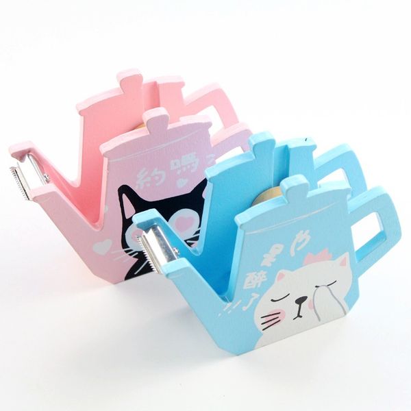 cute cartoon cat adhesive tape holder dispenser cutter washi tape sticker roll storage case box holder organizer
cute cartoon cat adhesive tape holder dispenser cutter washi tape sticker roll storage case box holder organizer