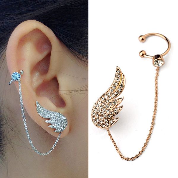 new guardian angel wings crystal from swarovskis earrings for women 925 jewelry fashion rose gold hook brincos boucle, Golden;silver
new guardian angel wings crystal from swarovskis earrings for women 925 jewelry fashion rose gold hook brincos boucle, Golden;silver