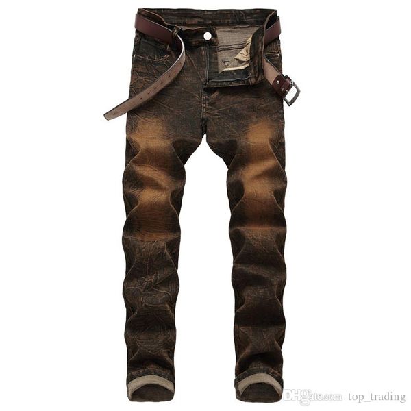men's distressed motorcycle biker jeans fashion designer slim fit men jeans mens moto denim hip hop punk streetwear for men js6675, Blue
men's distressed motorcycle biker jeans fashion designer slim fit men jeans mens moto denim hip hop punk streetwear for men js6675, Blue