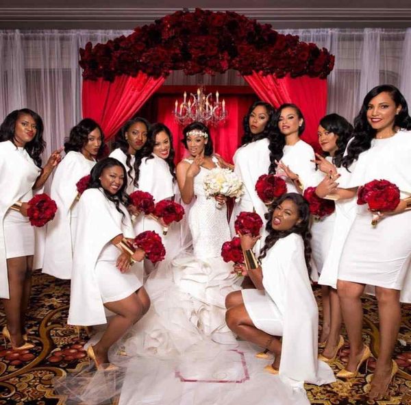 african bridesmaid dresses short mini with wrap cape satin summer beach bohemian country for wedding maid of honor gowns 27, White;pink
african bridesmaid dresses short mini with wrap cape satin summer beach bohemian country for wedding maid of honor gowns 27, White;pink