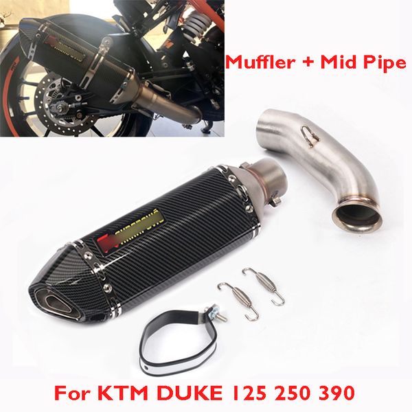 motorcycle exhaust tip muffler escape system muffler middle mid link tube for duke 125 250 390 rc390 2017 2018 2019
motorcycle exhaust tip muffler escape system muffler middle mid link tube for duke 125 250 390 rc390 2017 2018 2019