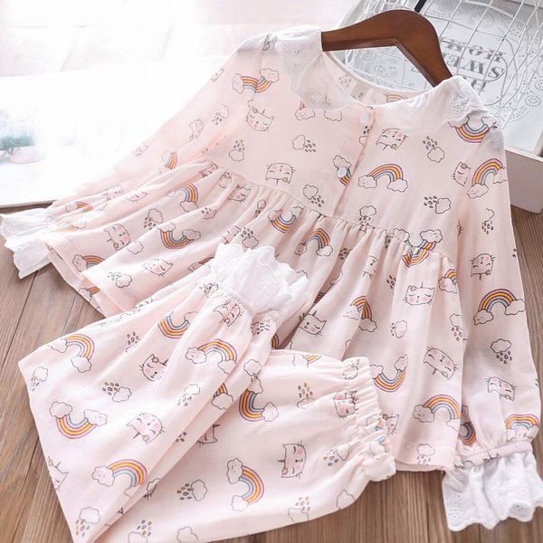 girl pajama sets new sweet princess robes clothes kids rainbow and pants cute sleepwear clothing 3 7y, Blue;red
girl pajama sets new sweet princess robes clothes kids rainbow and pants cute sleepwear clothing 3 7y, Blue;red