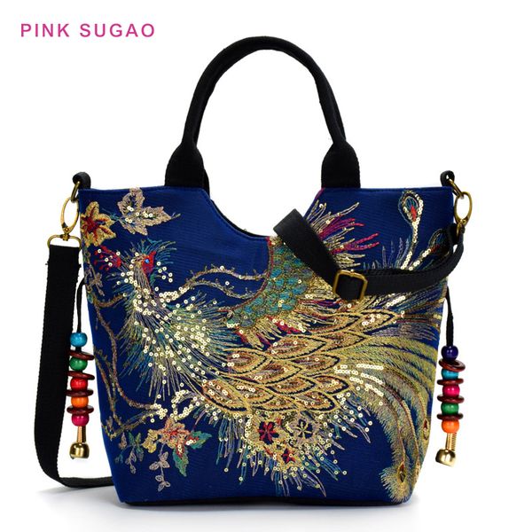 pink sugao shoulder bag women tote bag designer handbags national wind embroidered bag peacock embroidery handbag canvas handbag 3colors
pink sugao shoulder bag women tote bag designer handbags national wind embroidered bag peacock embroidery handbag canvas handbag 3colors