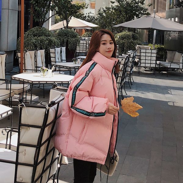 large cargo 2018 autumn and winter new style korean-style women's wear thick stand collar casual cotton-padded jacket, Blue;black
large cargo 2018 autumn and winter new style korean-style women's wear thick stand collar casual cotton-padded jacket, Blue;black