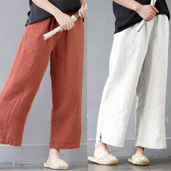 pants women cotton linen flax wide leg ankle-length loose vintage trousers casual pants large size summer fashion, Black;white
pants women cotton linen flax wide leg ankle-length loose vintage trousers casual pants large size summer fashion, Black;white