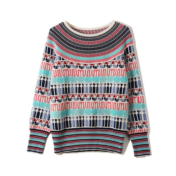 new autumn/winter 2019 ladies egyptian style pattern round neck long sleeve sweater bright gold thread sweater knitting, White;black
new autumn/winter 2019 ladies egyptian style pattern round neck long sleeve sweater bright gold thread sweater knitting, White;black