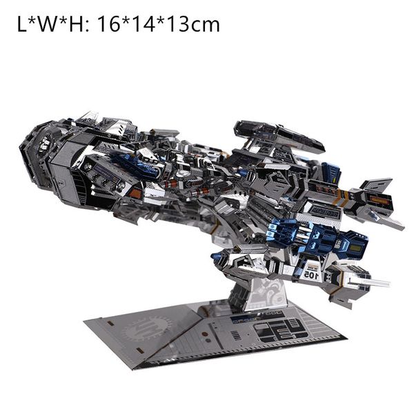 3d metal puzzles diy boy toy and gift terran warship starship model high level silver blue
3d metal puzzles diy boy toy and gift terran warship starship model high level silver blue