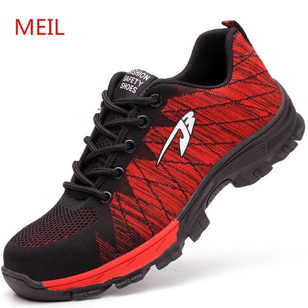 safety shoes steel toe light weight breathable working shoes man work safety boots men casual sneakers plus size 46, Black
safety shoes steel toe light weight breathable working shoes man work safety boots men casual sneakers plus size 46, Black