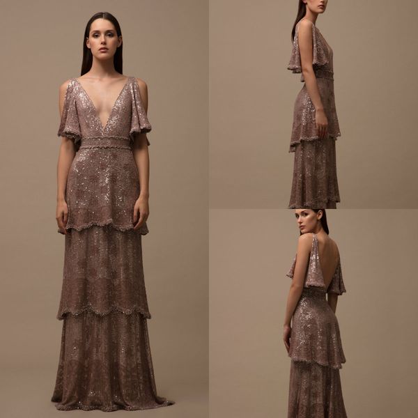 2020 glitter evening dresses v neck sequins beaded sleeveless prom dress backless ruffled tiers custom made formal party gown, Black;red
2020 glitter evening dresses v neck sequins beaded sleeveless prom dress backless ruffled tiers custom made formal party gown, Black;red