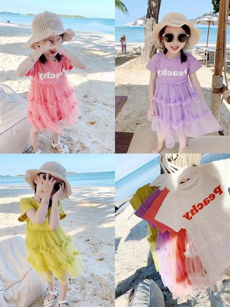 girls' dress short sleeves new summer children's cotton stitching baby mesh, Red;yellow
girls' dress short sleeves new summer children's cotton stitching baby mesh, Red;yellow