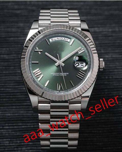 17 styles luxury watch master 40mm day-date 228239 228235 ss316l president bracelet fluted bezel automatic movement sapphire mens watches, Slivery;brown
17 styles luxury watch master 40mm day-date 228239 228235 ss316l president bracelet fluted bezel automatic movement sapphire mens watches, Slivery;brown