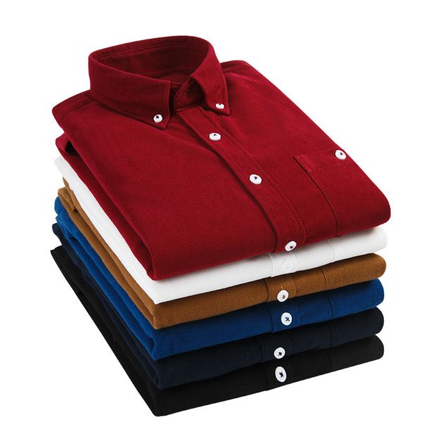 2109 new shirts men clothing long sleeves corduroy dress shirt autumn brand casual men's shirt solid male slim fit, White;black
2109 new shirts men clothing long sleeves corduroy dress shirt autumn brand casual men's shirt solid male slim fit, White;black