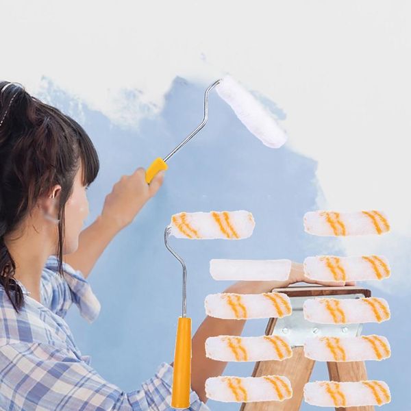 10pcs painting brush roller multifunctional household use wall decorative paint roller tool painting brushes set white yellow
10pcs painting brush roller multifunctional household use wall decorative paint roller tool painting brushes set white yellow
