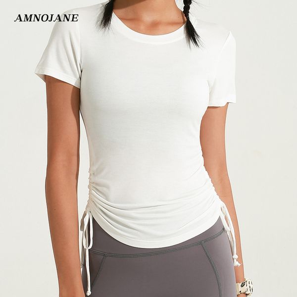 drawstring yoga crop tank sport t shirt gym clothing sports running tshirt workout tank seamless fitness women shirts, White;red
drawstring yoga crop tank sport t shirt gym clothing sports running tshirt workout tank seamless fitness women shirts, White;red